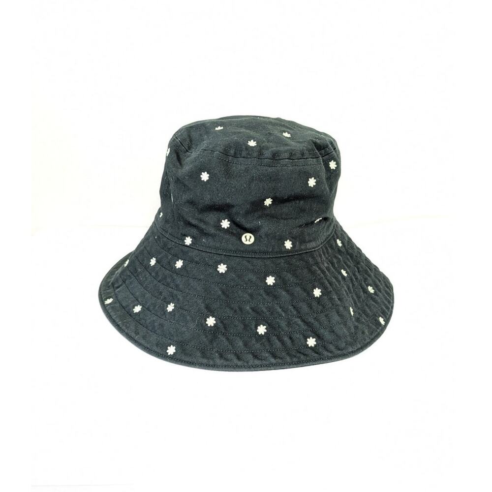 Lululemon Reversible Bucket Hat Green Floral Manifesto Print S/M